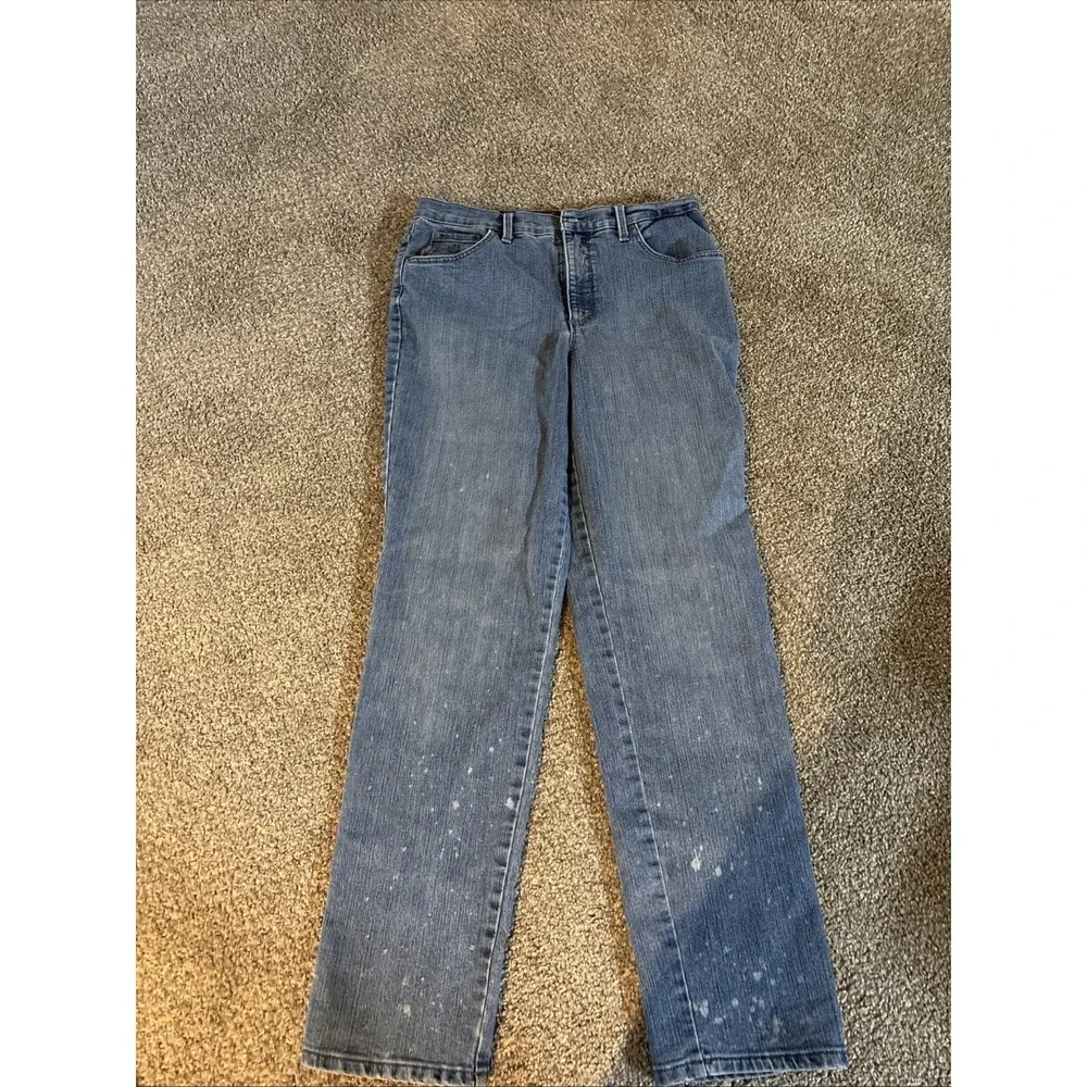 Womens Light Wash Gloria Vanderbilt Amanda Jeans Size 10